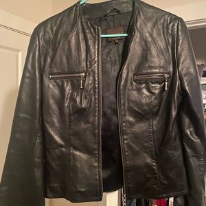 John Carlisle Black leather jacket